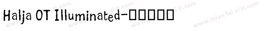 Halja OT Illuminated字体转换